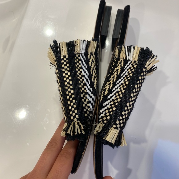 Who What Wear • Black and beige Fringed Shoes size 7 - Picture 6 of 9